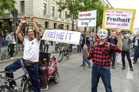 Corona-Demos in Berlin