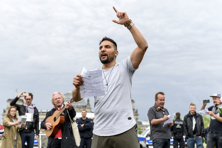 Corona-Demos in Berlin