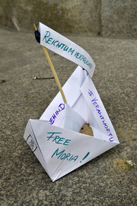 Protest gegen Flüchtlingspolitik in Berlin