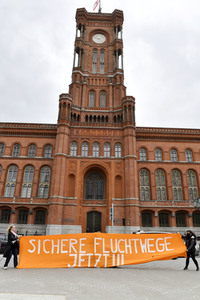 Protest gegen Flüchtlingspolitik in Berlin