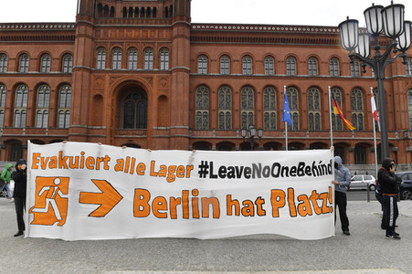 Protest gegen Flüchtlingspolitik in Berlin