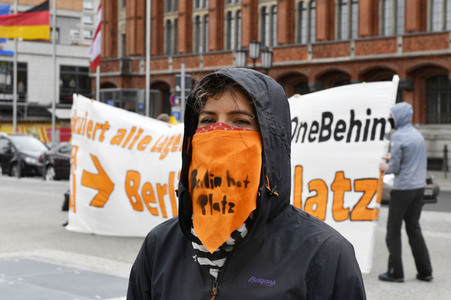 Protest gegen Flüchtlingspolitik in Berlin