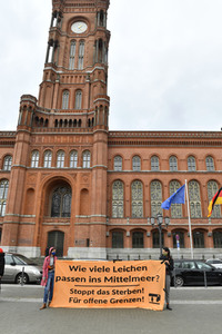 Protest gegen Flüchtlingspolitik in Berlin
