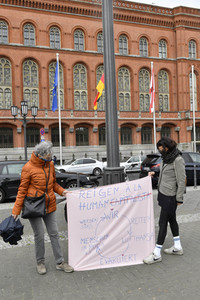 Protest gegen Flüchtlingspolitik in Berlin