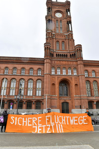 Protest gegen Flüchtlingspolitik in Berlin