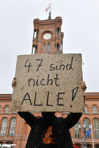 Protest gegen Flüchtlingspolitik in Berlin