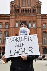 Protest gegen Flüchtlingspolitik in Berlin