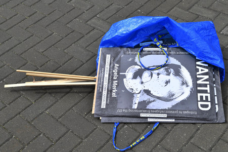 Protest gegen Flüchtlingspolitik in Berlin