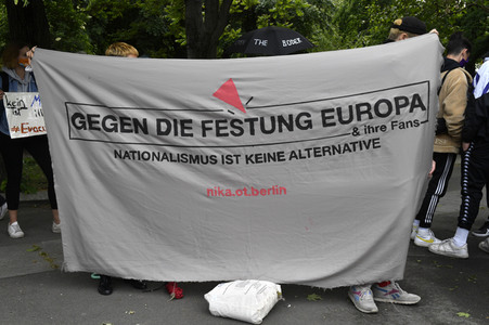 Protest gegen Flüchtlingspolitik in Berlin