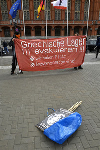 Protest gegen Flüchtlingspolitik in Berlin