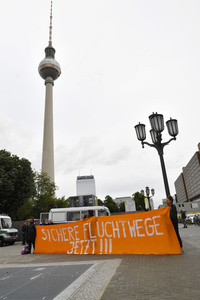 Protest gegen Flüchtlingspolitik in Berlin