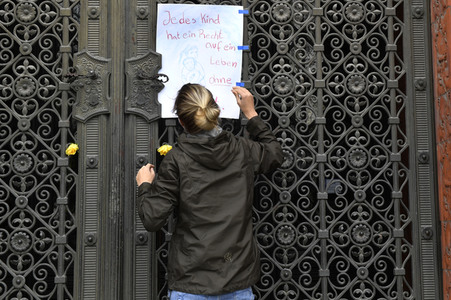Protest gegen Flüchtlingspolitik in Berlin