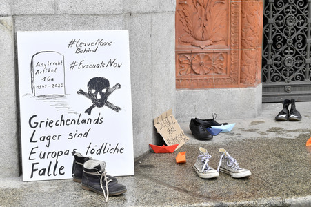 Protest gegen Flüchtlingspolitik in Berlin