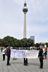 Protest gegen Flüchtlingspolitik in Berlin