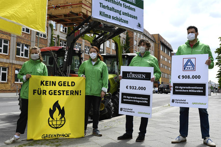 Demo europäische Agrarpolitik in Berlin