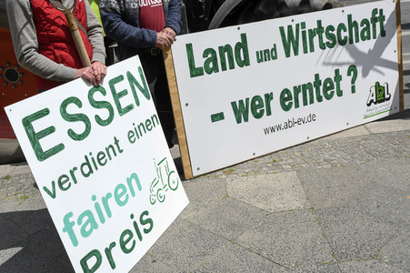 Demo europäische Agrarpolitik in Berlin