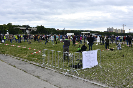 Demonstration gegen die Coronamaßnahmen in München