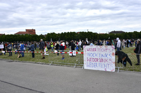 Demonstration gegen die Coronamaßnahmen in München