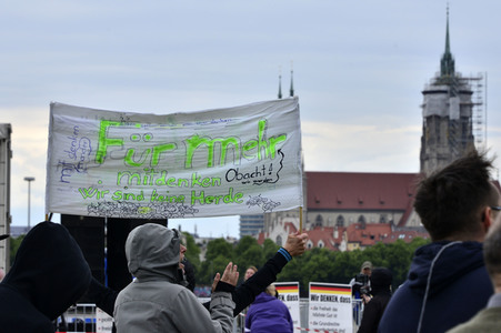 Demonstration gegen die Coronamaßnahmen in München