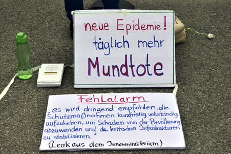 Demonstration gegen die Coronamaßnahmen in München