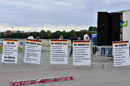 Demonstration gegen die Coronamaßnahmen in München