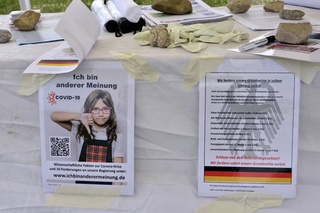 Demonstration gegen die Coronamaßnahmen in München