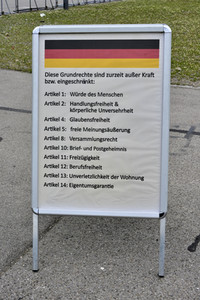 Demonstration gegen die Coronamaßnahmen in München