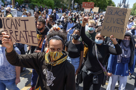 Gedenk-Demonstration zum Mord an George Floyd