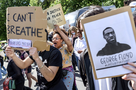 Gedenk-Demonstration zum Mord an George Floyd