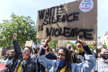 Gedenk-Demonstration zum Mord an George Floyd