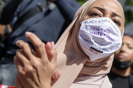 Gedenk-Demonstration zum Mord an George Floyd