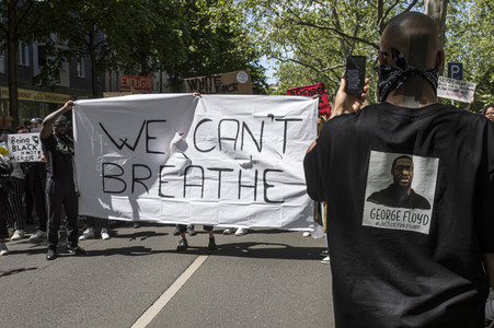 Gedenk-Demonstration zum Mord an George Floyd