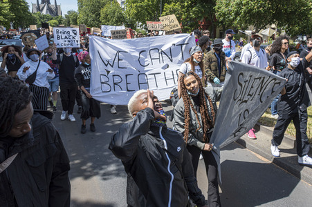 Gedenk-Demonstration zum Mord an George Floyd