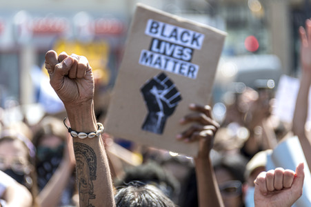 Gedenk-Demonstration zum Mord an George Floyd