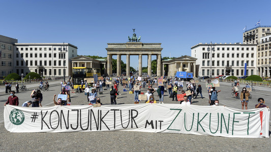 Protest gegen eine Abwrackprämie in Berlin
