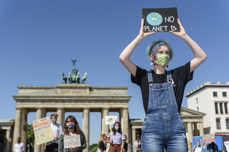 Protest gegen eine Abwrackprämie in Berlin