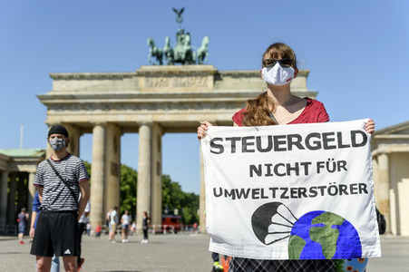 Protest gegen eine Abwrackprämie in Berlin