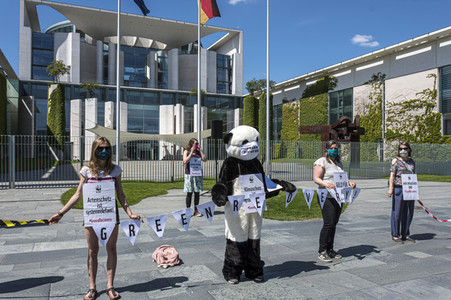 Protest gegen eine Abwrackprämie in Berlin