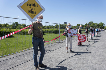 Protest gegen eine Abwrackprämie in Berlin