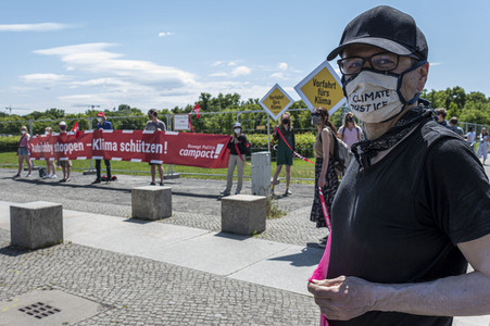 Protest gegen eine Abwrackprämie in Berlin
