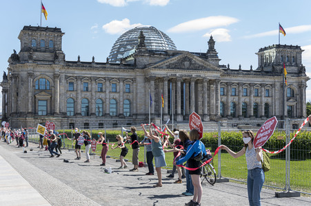 Protest gegen eine Abwrackprämie in Berlin