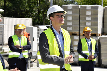 Inbetriebnahme des neuen gasgefeuerten Heizkraftwerks von Vattenfall in Berlin