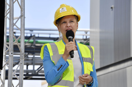 Inbetriebnahme des neuen gasgefeuerten Heizkraftwerks von Vattenfall in Berlin