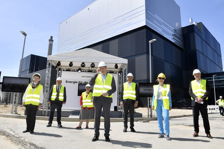 Inbetriebnahme des neuen gasgefeuerten Heizkraftwerks von Vattenfall in Berlin