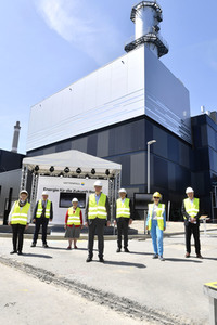 Inbetriebnahme des neuen gasgefeuerten Heizkraftwerks von Vattenfall in Berlin