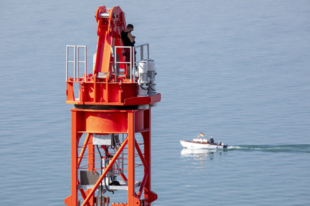 Symbolfoto Kran-Abbau