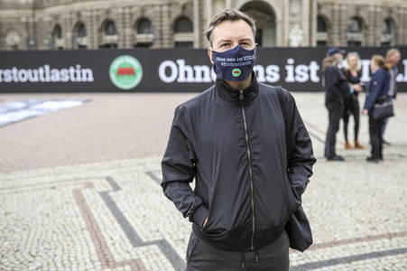 Demonstration 'Ohne uns ist Stille' in Dresden