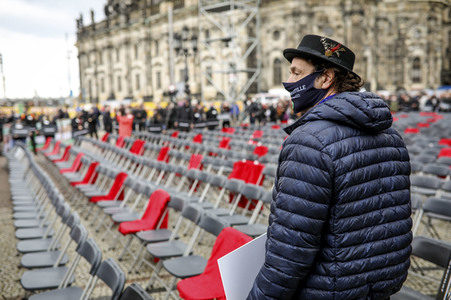 Demonstration 'Ohne uns ist Stille' in Dresden