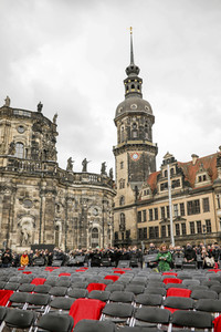 Demonstration 'Ohne uns ist Stille' in Dresden