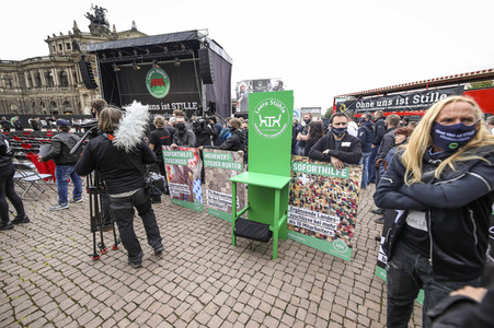 Demonstration 'Ohne uns ist Stille' in Dresden